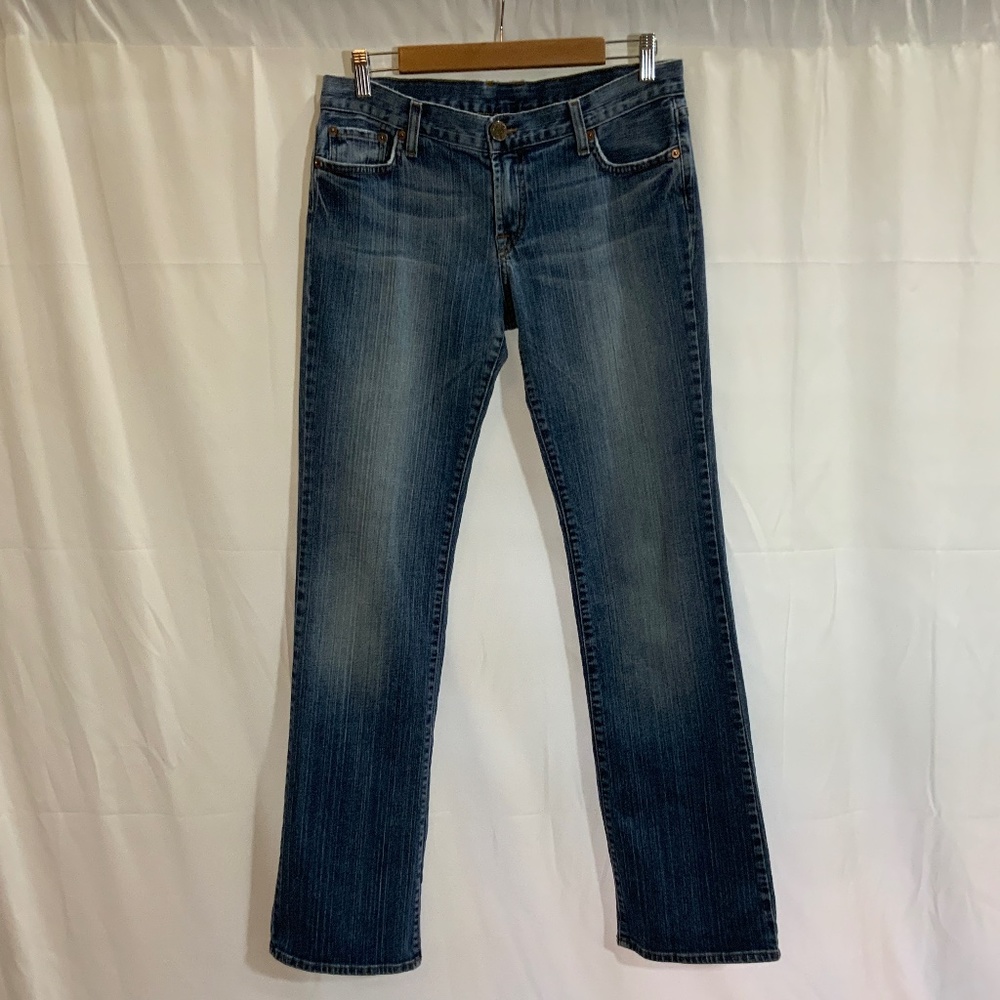 Lucky Brand Jeans Sparrow Sundown Long Inseam Womens 8/29 embroidered pre-owned